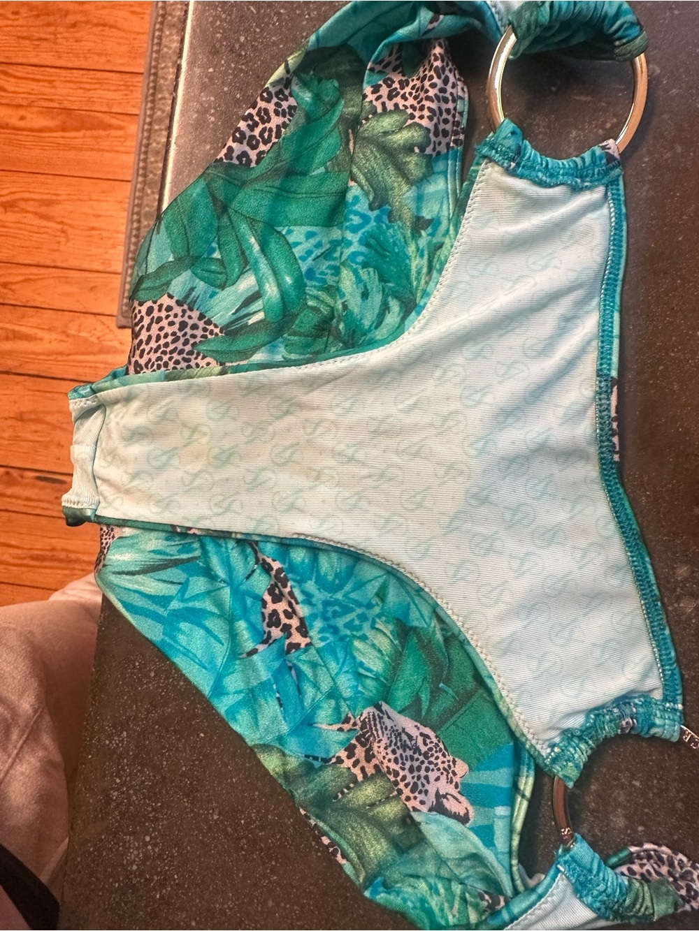 Tropical Print Bikini Set - Picture 3 of 5